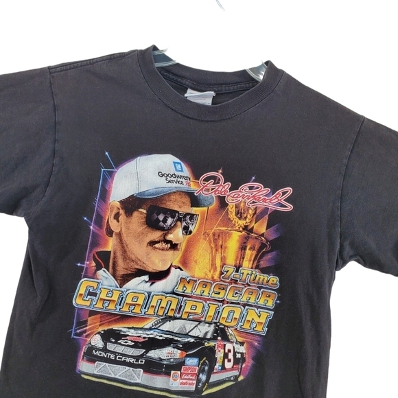 Vtg Chase Dale Earnhardt T-Shirt Youth XL 18/20 NASCAR Champ 2-Sided Graphic Y2K - Picture 5 of 11